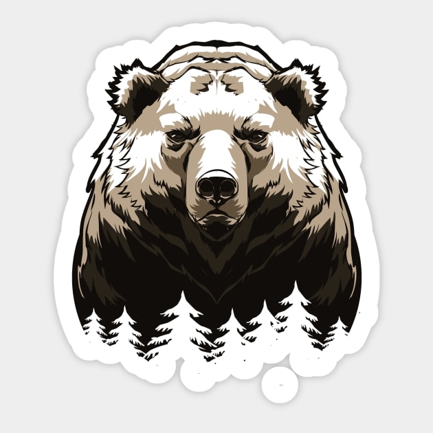 American Black Bear Sticker by t-shiit